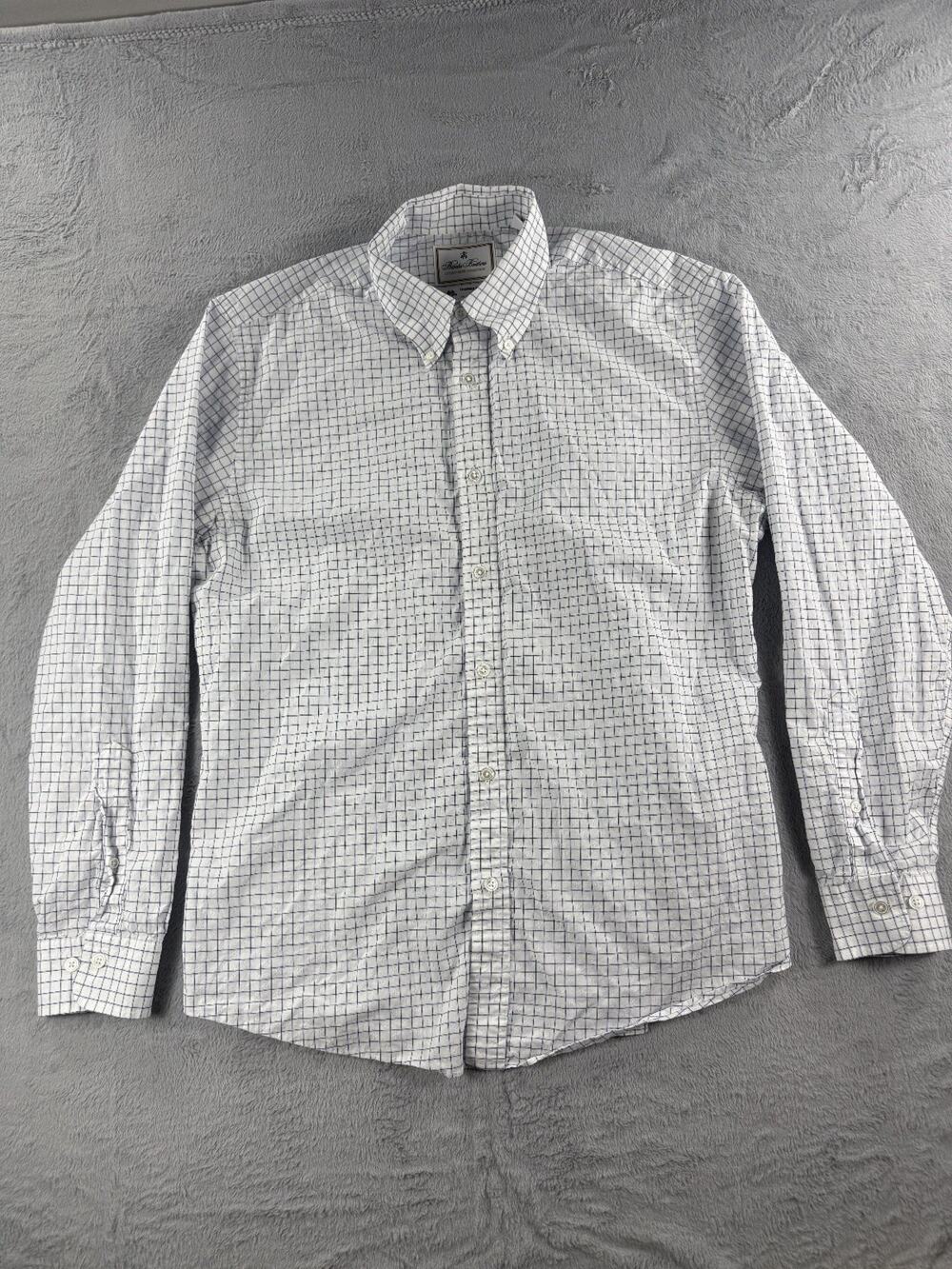 Brooks Brothers Dress Shirt Large Luxury Shirt Collection Thomas Mason Grid